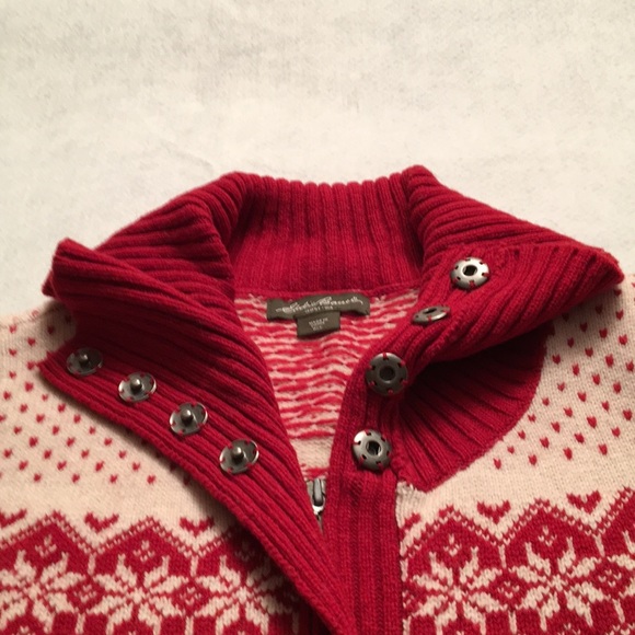 Eddie Bauer Zip-Front Cardigan Sweater - Picture 4 of 5